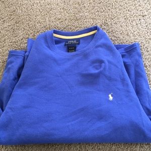 Light blue polo sweater